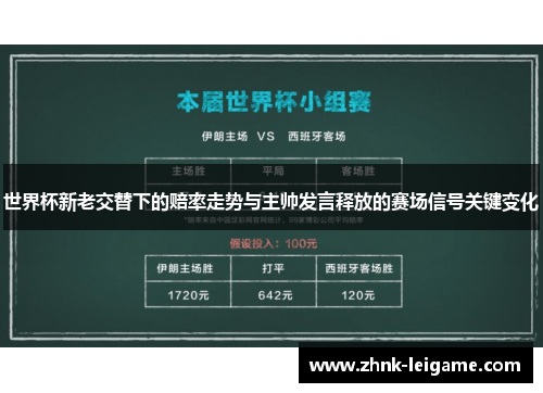 世界杯新老交替下的赔率走势与主帅发言释放的赛场信号关键变化