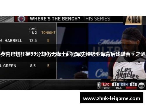 费内巴切狂揽99分却仍无缘土超冠军史诗级亚军背后残酷赛季之谜